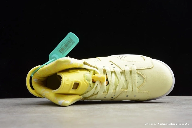 Official Maikesneakers 6 (GS) Air Jordan Floral Dynamic Yellow Retro 543390-800 0817